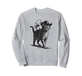 Cowboy Cat And Frog Western Theme 90S Sweatshirt - Unique Graphic Unisex - T-Shirt, Sweatshirt, Hoodie