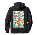 Chinese Ornamental Floral Flowers Pattern Hoodie - Trendy Graphic Unisex - T-Shirt, Sweatshirt, Hoodie