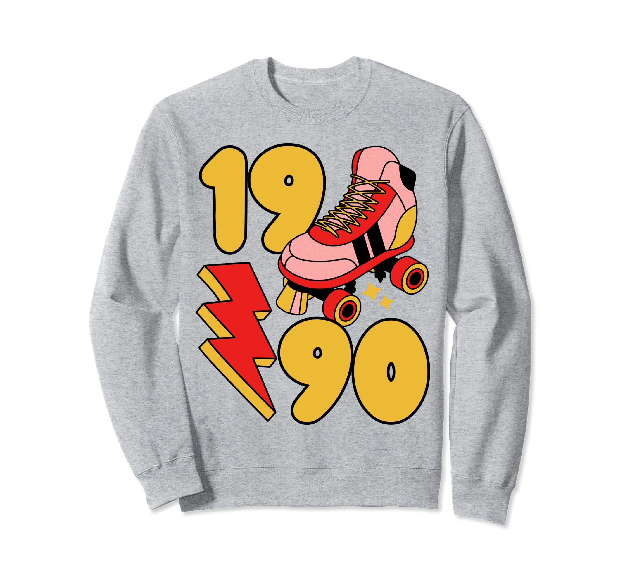 1990 Roller Skate 90S Nostalgia Sweatshirt - Graphic Print for Adults - T-Shirt, Sweatshirt, Hoodie
