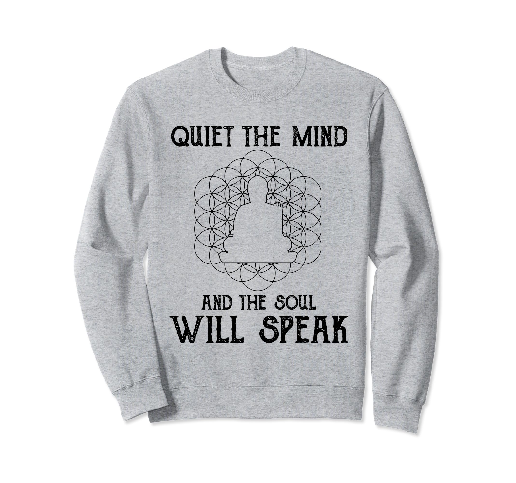 Buddhist Quiet Mind And Soul Sweatshirt - Minimalist Print Men Women - T-Shirt, Sweatshirt, Hoodie