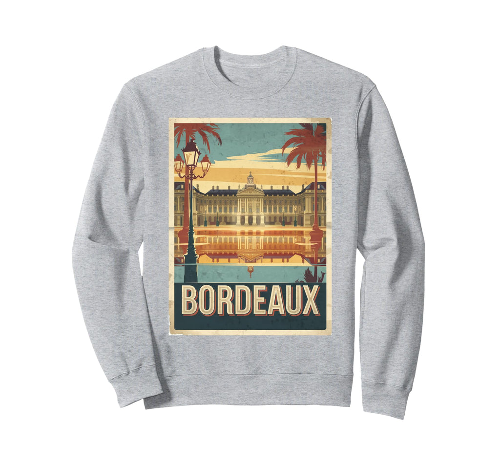 Bordeaux Iconic Cityscape Sweatshirt - Casual Everyday Wear for Adults - T-Shirt, Sweatshirt, Hoodie