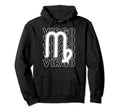 Virgo Zodiac Sign Typography Astrology Hoodie - Unique Graphic Unisex - T-Shirt, Sweatshirt, Hoodie