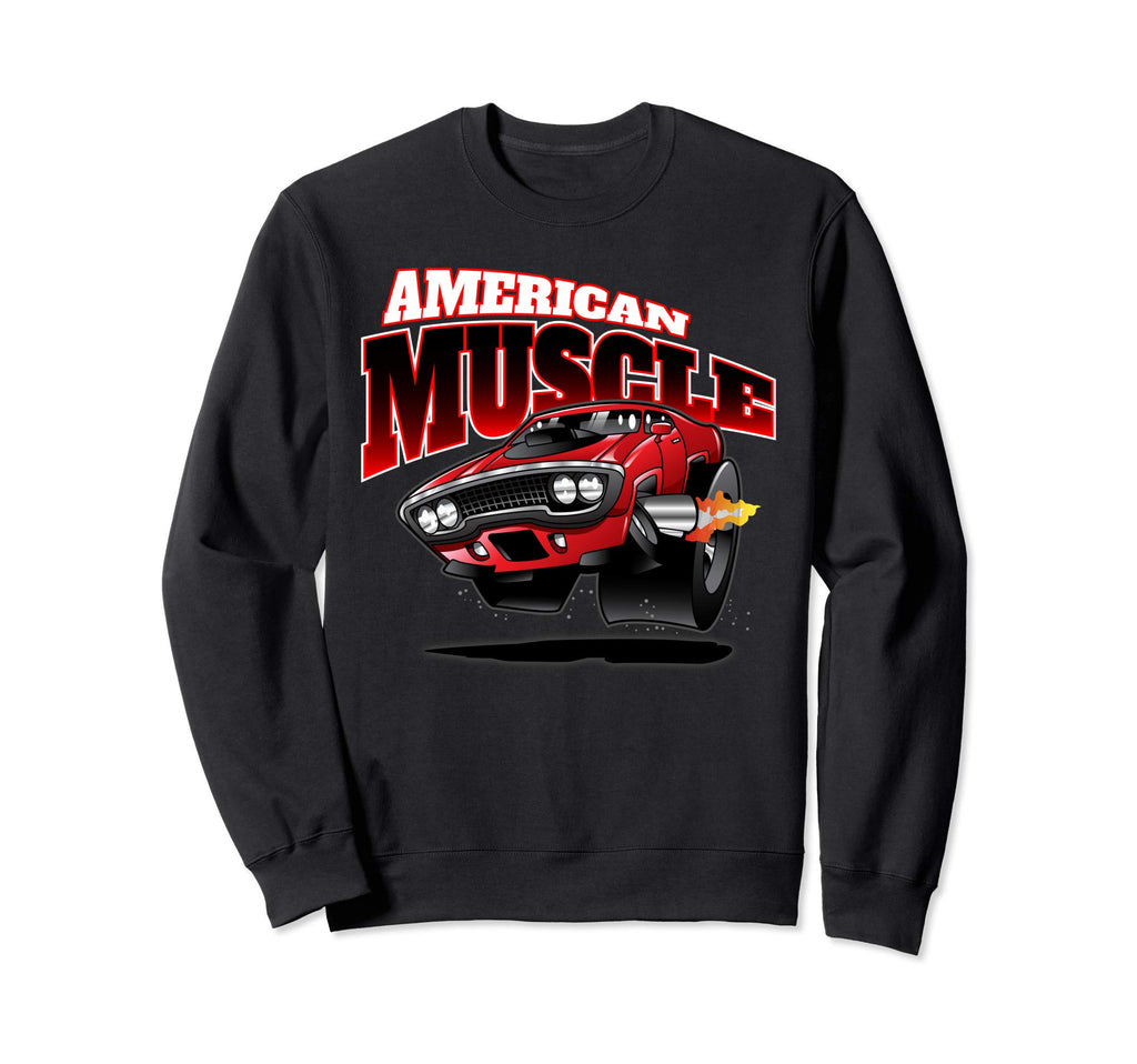 American Muscle Cars Hot Rod Sweatshirt - Novelty Apparel for Adults - T-Shirt, Sweatshirt, Hoodie