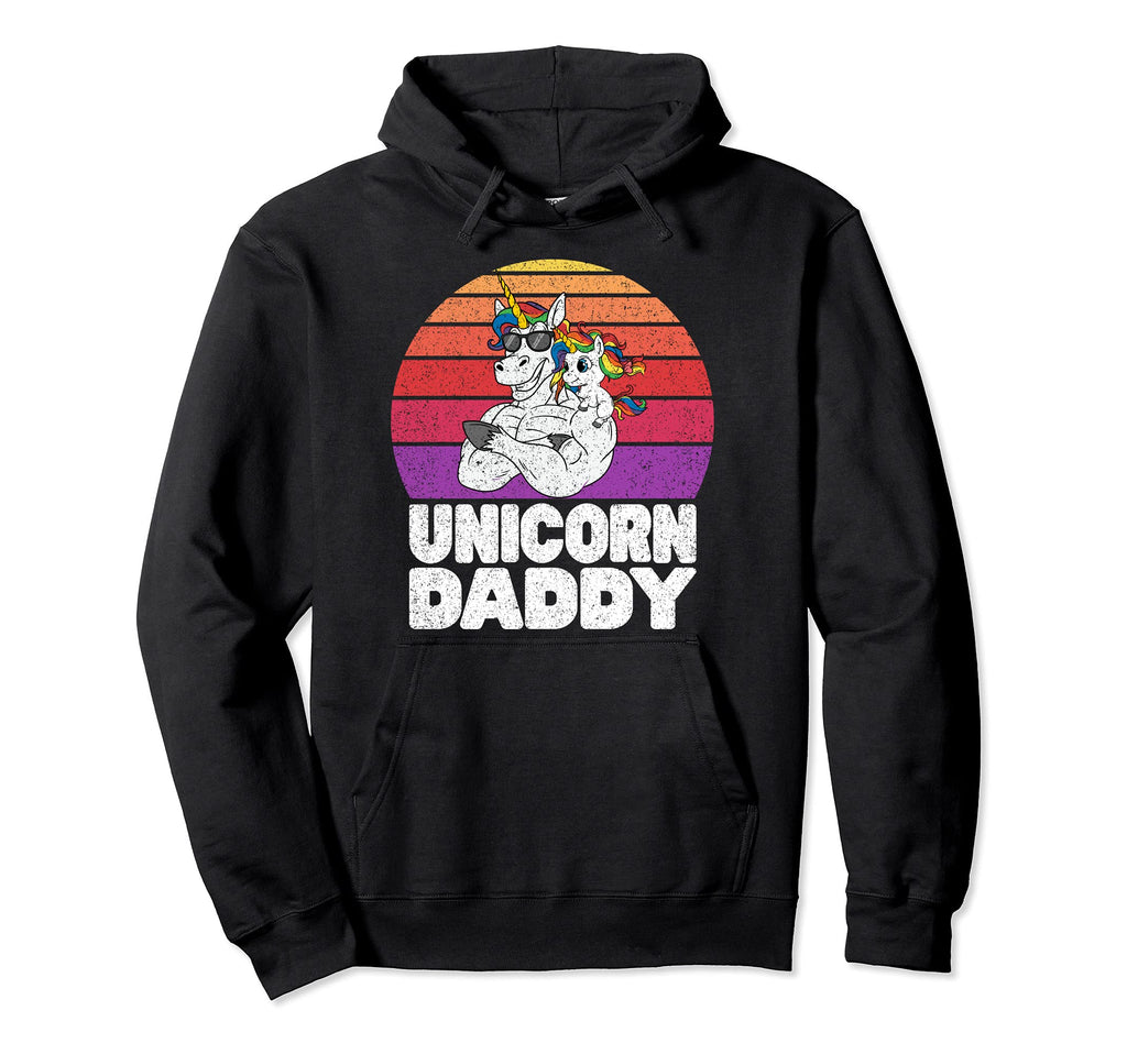 Muscle Bodybuilder Unicorn Dad Sunglasses Hoodie - Streetwear Style Unisex - T-Shirt, Sweatshirt, Hoodie