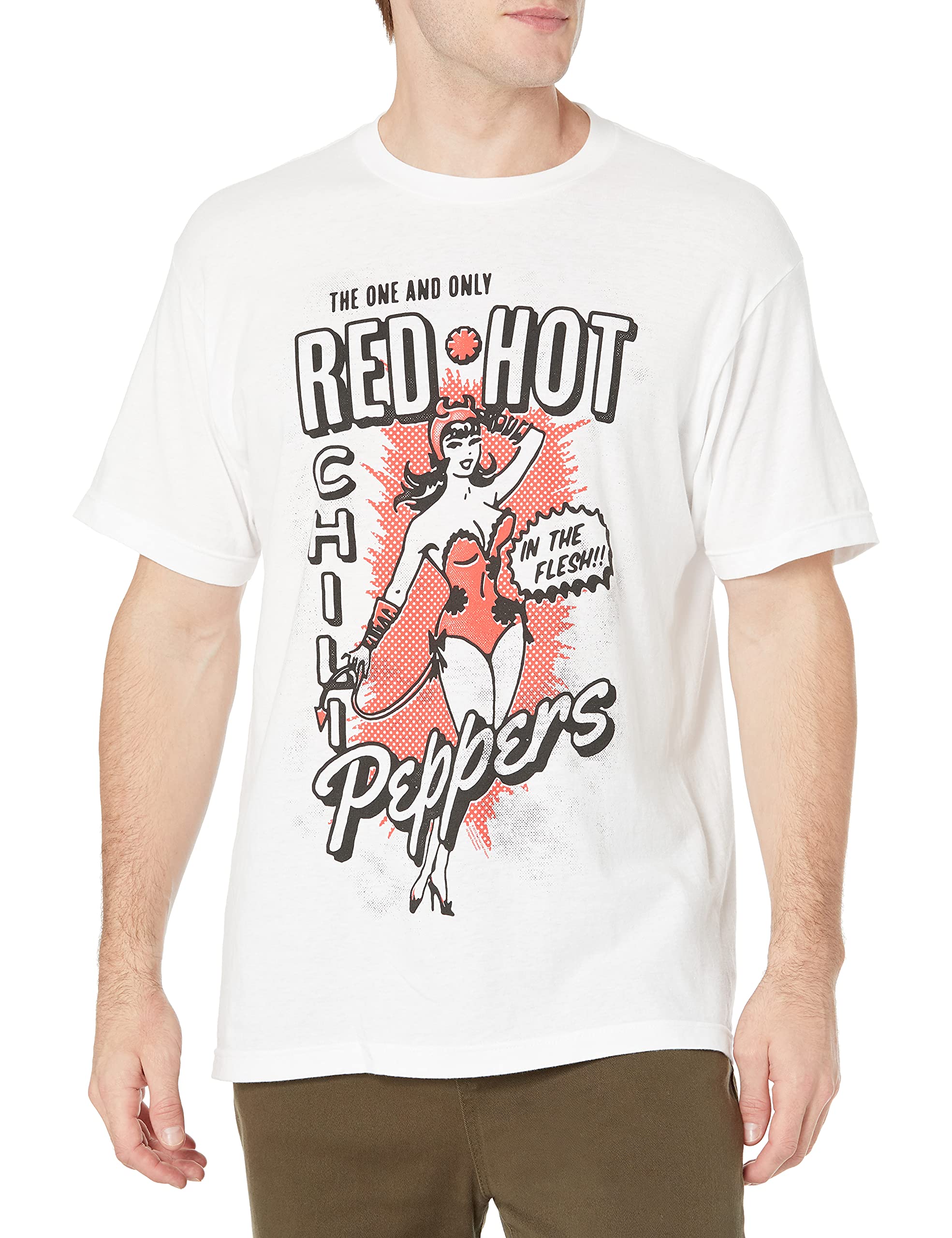 Red Hot Chili Peppers Devil White T-Shirt - Aesthetic Graphic Men Women - T-Shirt, Sweatshirt, Hoodie