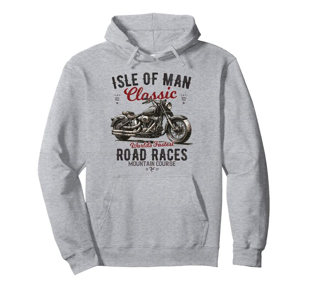 Isle Motorcycle Races Motorbike Race Hoodie - Custom Art Print for Adults - T-Shirt, Sweatshirt, Hoodie