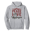 Motorcycle Biker Female Peace Love Hoodie - Fun Novelty Design Men Women - T-Shirt, Sweatshirt, Hoodie