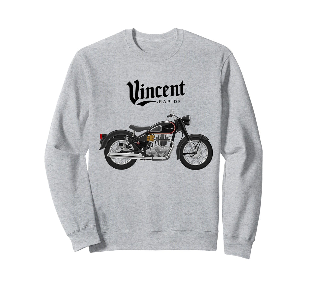 Vincent Rapide Motorcycle T Sweatshirt - Trendy Graphic Men Women - T-Shirt, Sweatshirt, Hoodie
