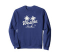 Weston Florida 70S Palm Trees Sweatshirt - Novelty Apparel for Adults - T-Shirt, Sweatshirt, Hoodie