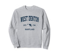West Denton Maryland Md Athletic Sweatshirt - Minimalist Print for Adults - T-Shirt, Sweatshirt, Hoodie