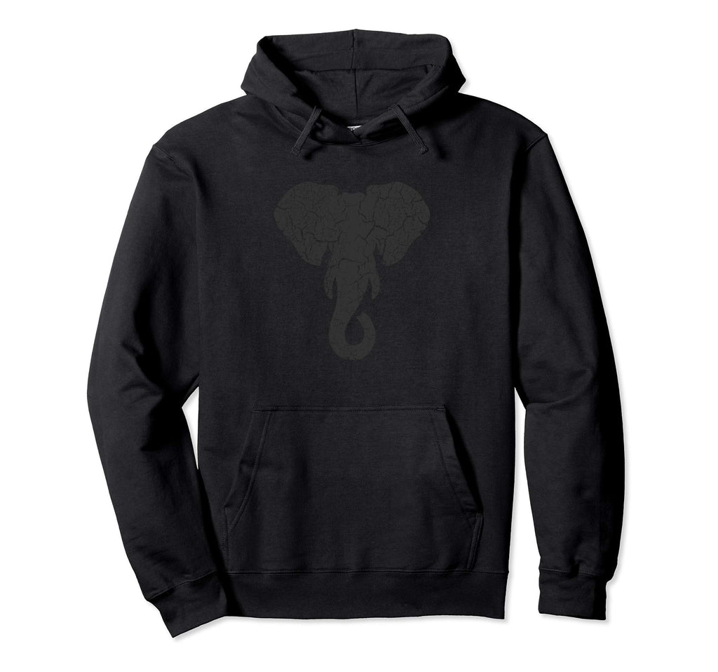 Asian Elephant Distressed Asian Elephant Hoodie - Aesthetic Graphic Unisex - T-Shirt, Sweatshirt, Hoodie