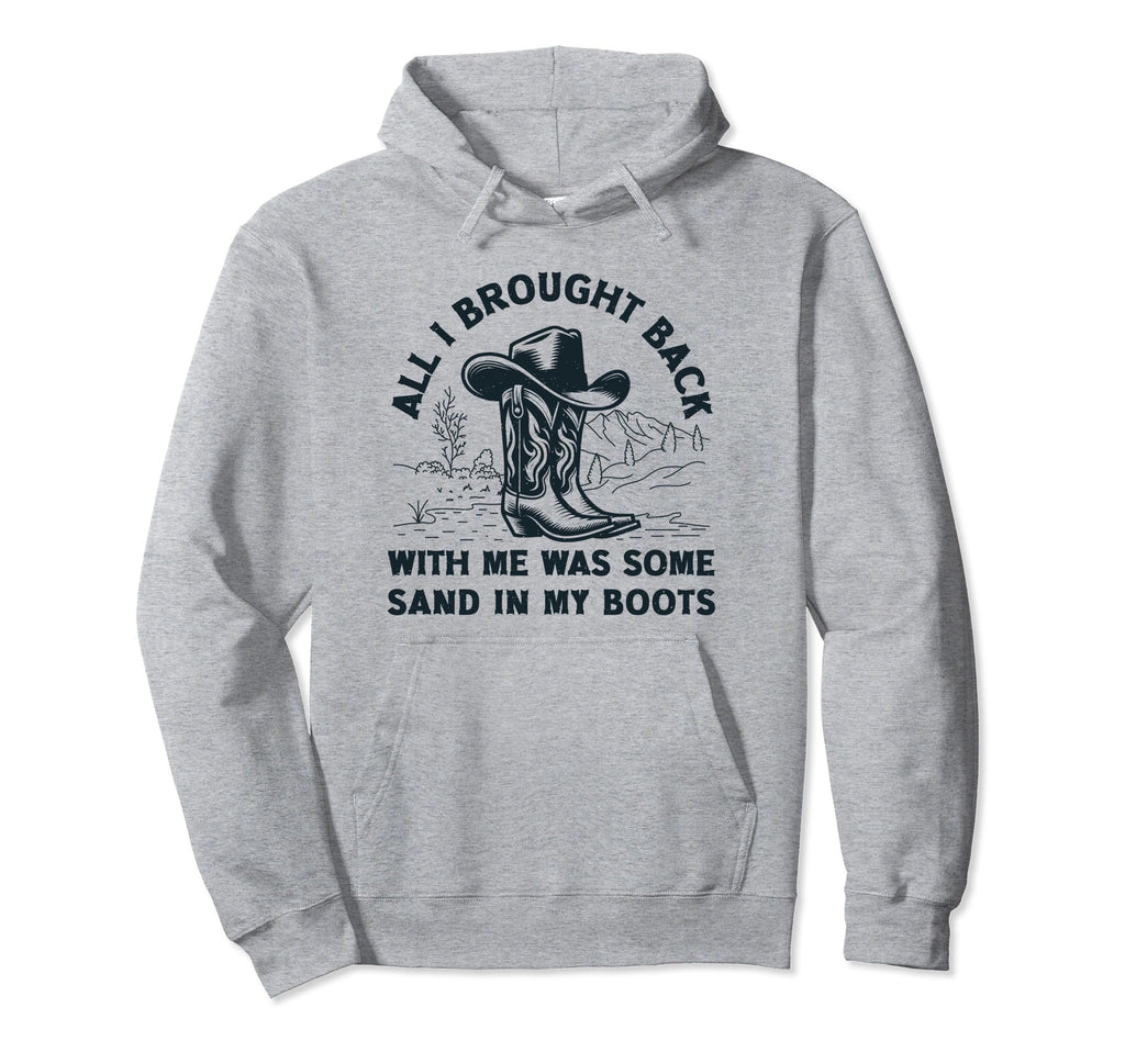 Sand My Boots Western Cowboy Boots Hoodie - Minimalist Print Men Women - T-Shirt, Sweatshirt, Hoodie