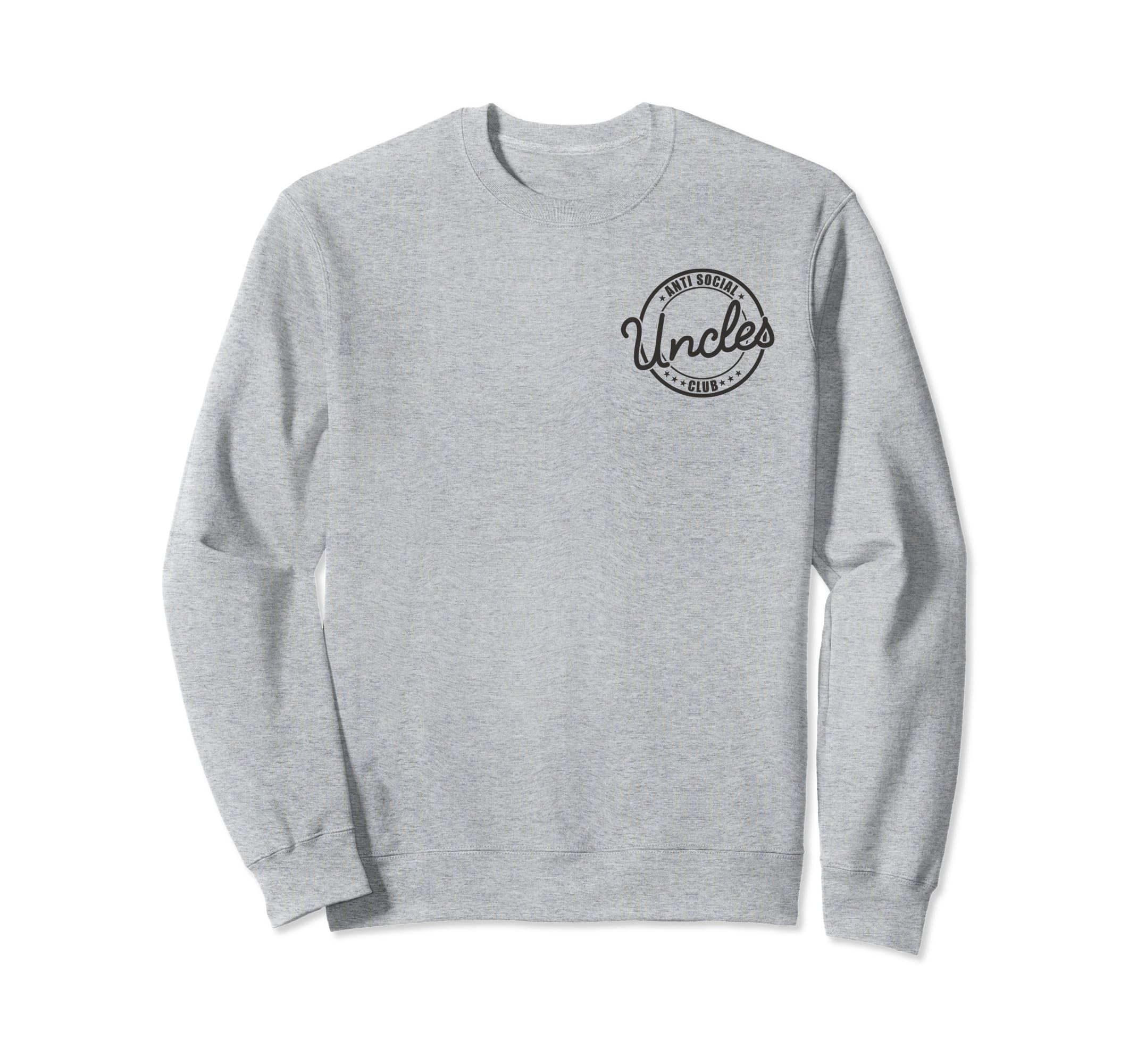 Anti Social Uncles Club Funny Sweatshirt - Unique Graphic for Adults - T-Shirt, Sweatshirt, Hoodie