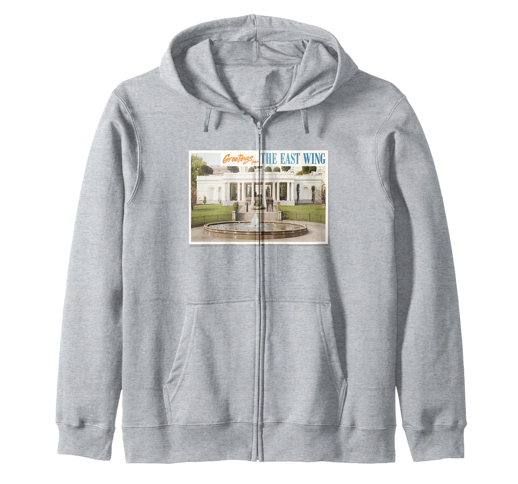 East Wing Demolition 2025 Protest Hoodie - Minimalist Print Unisex - T-Shirt, Sweatshirt, Hoodie