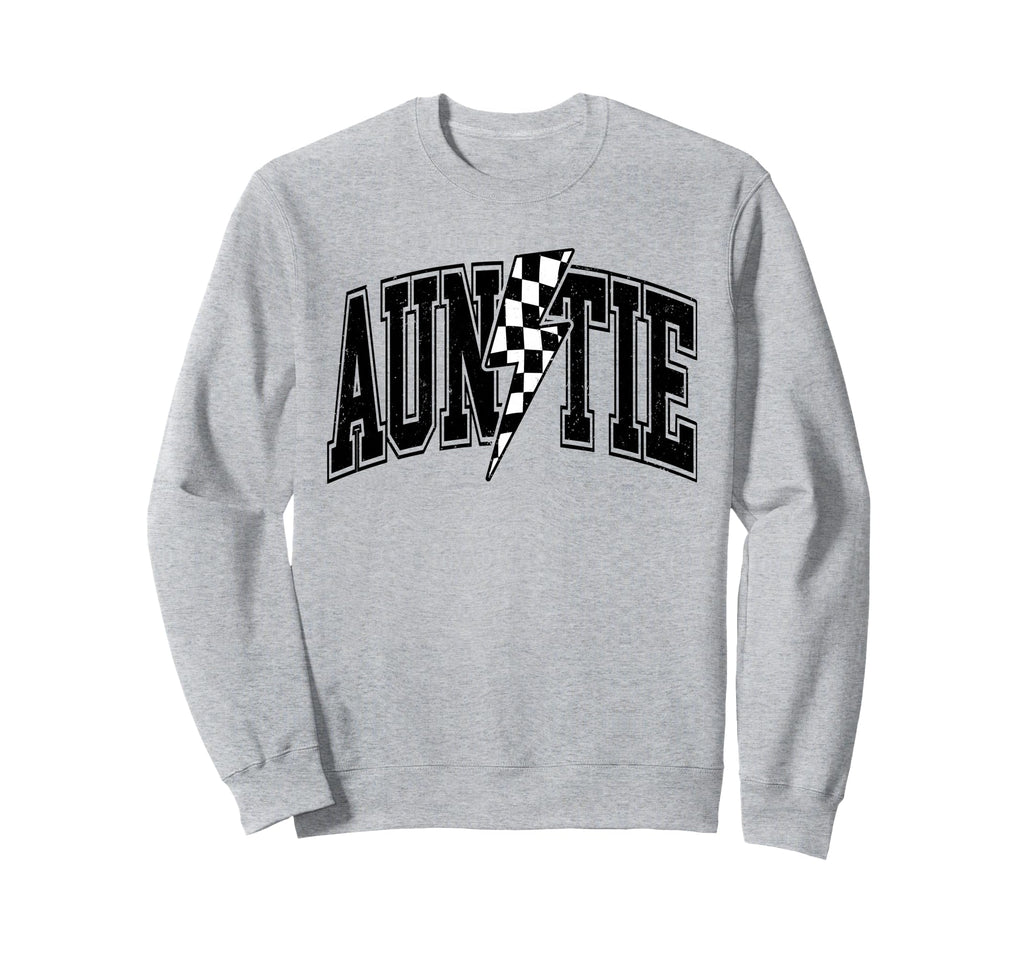 Auntie Racing Car Family Matching Sweatshirt - Minimalist Print for Adults - T-Shirt, Sweatshirt, Hoodie