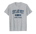 Cortland West New York Ny Athletic Sports T-Shirt - Streetwear Style Unisex - T-Shirt, Sweatshirt, Hoodie
