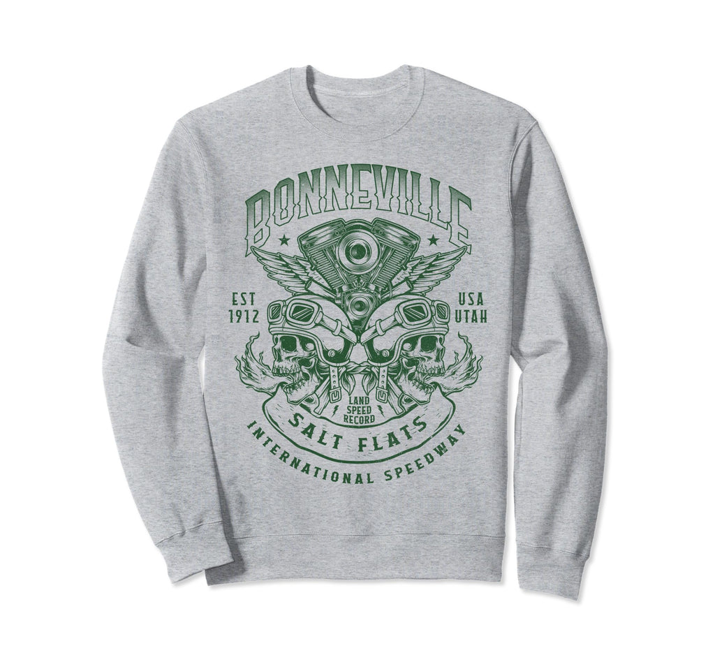 Bonneville Salt Flats Motorcycle Sweatshirt - Fun Novelty Design Unisex - T-Shirt, Sweatshirt, Hoodie