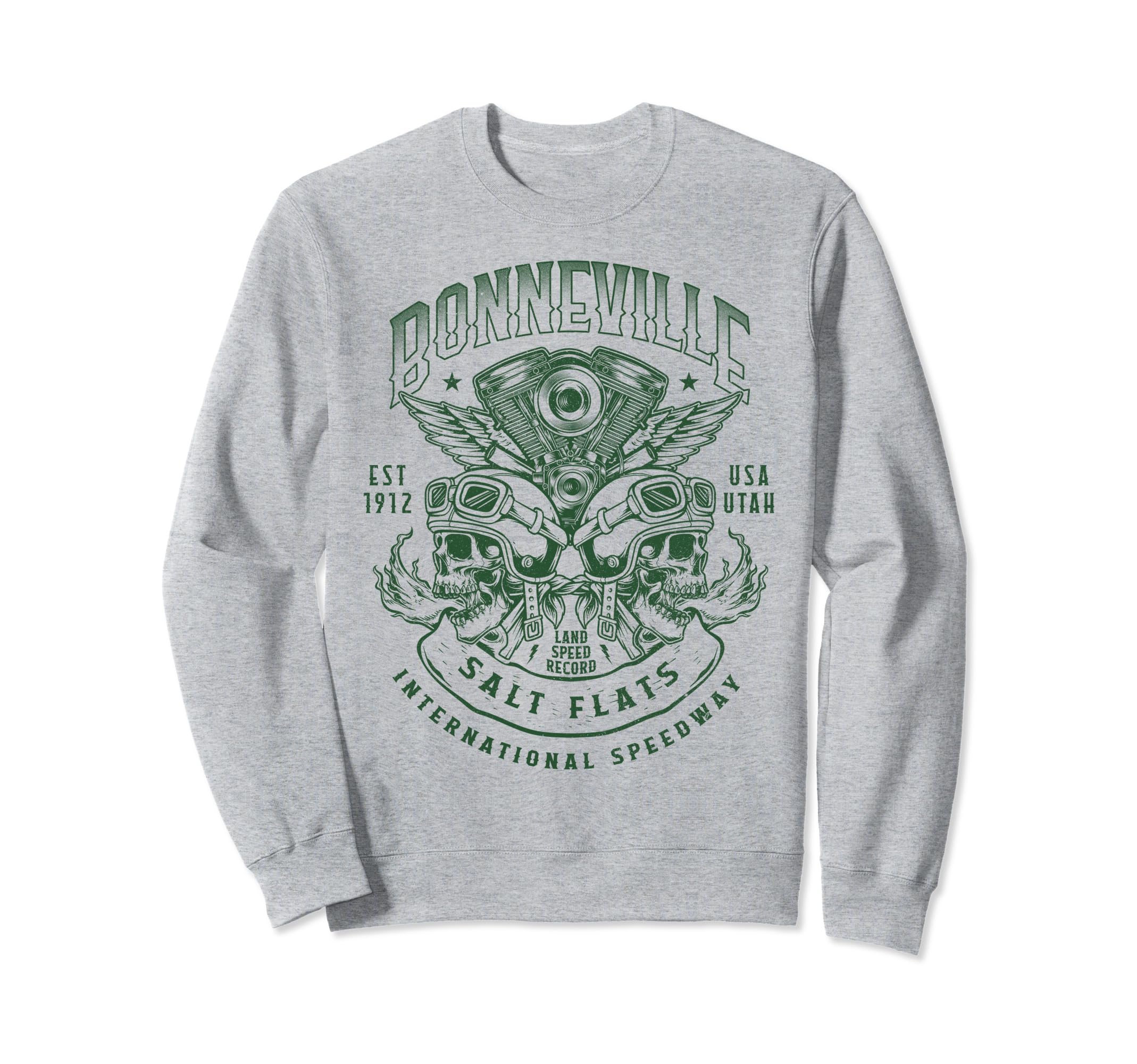 Bonneville Salt Flats Motorcycle Sweatshirt - Fun Novelty Design Unisex - T-Shirt, Sweatshirt, Hoodie
