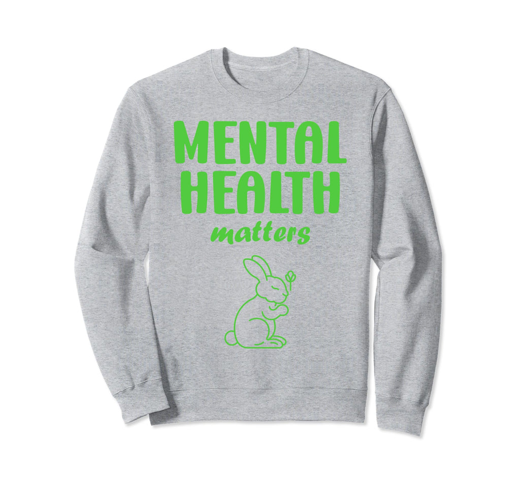 Rabbit Brain Illness Bunny Mental Sweatshirt - Aesthetic Graphic Men Women - T-Shirt, Sweatshirt, Hoodie