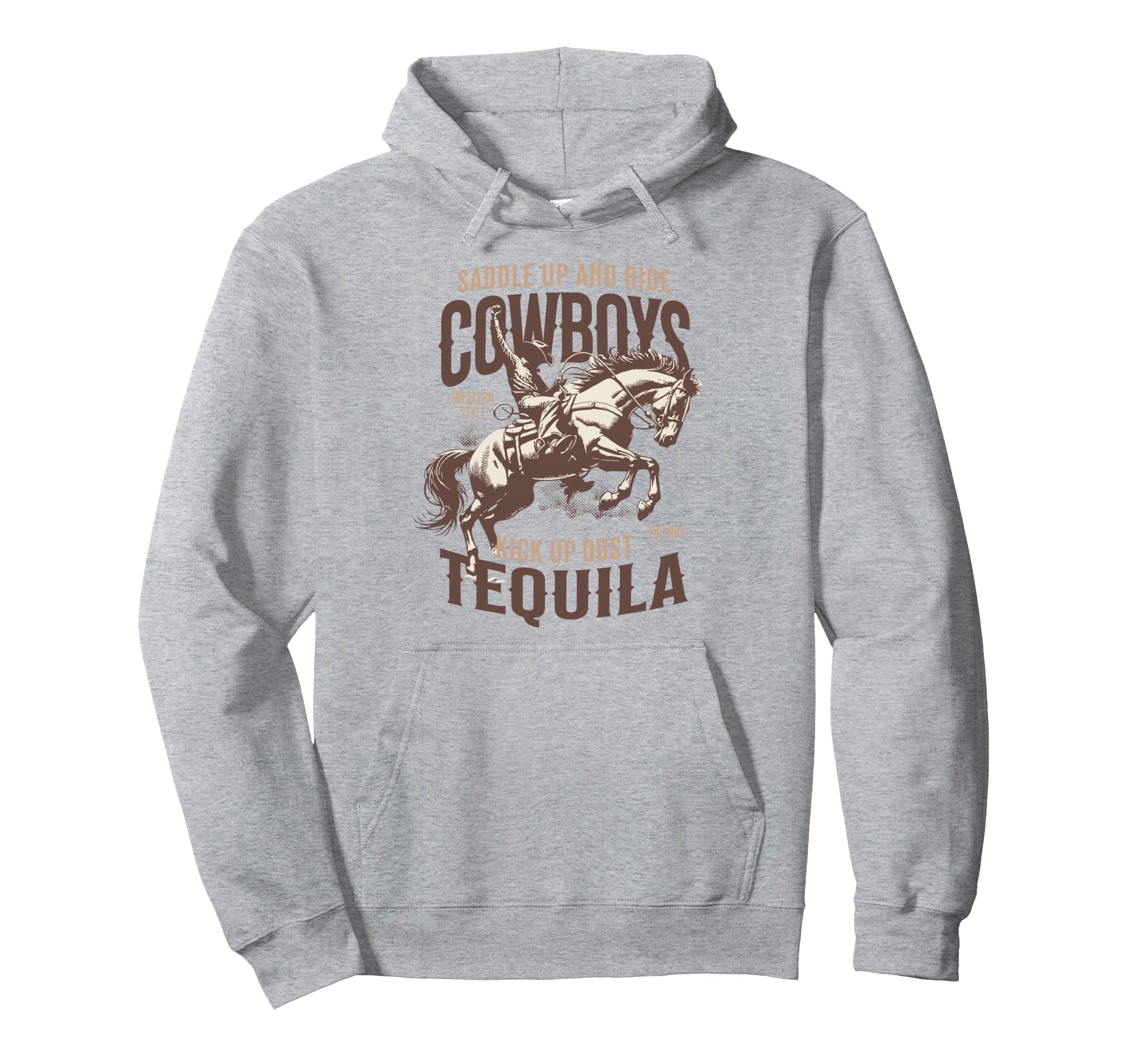 Cowboys And Tequila Western Hoodie - Aesthetic Graphic Men Women - T-Shirt, Sweatshirt, Hoodie