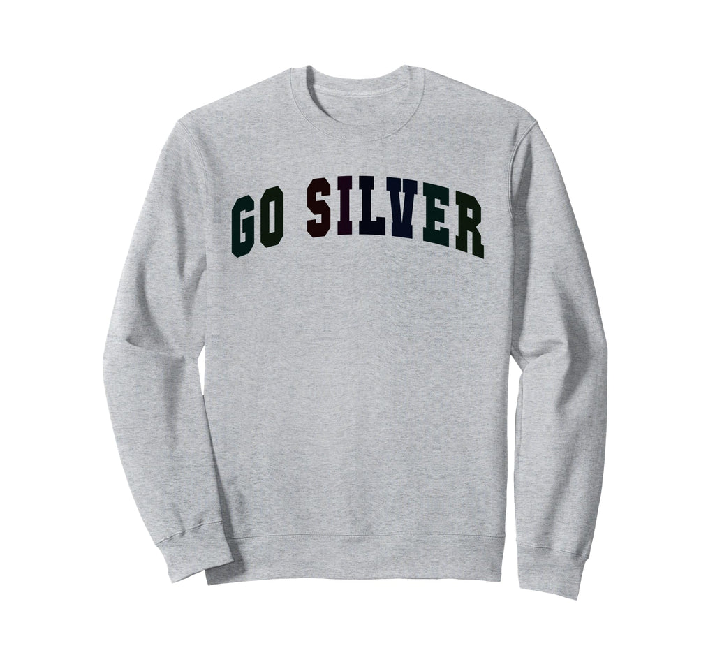 Lets Go Silver Team Field Day Run Sweatshirt - Minimalist Print for Adults - T-Shirt, Sweatshirt, Hoodie