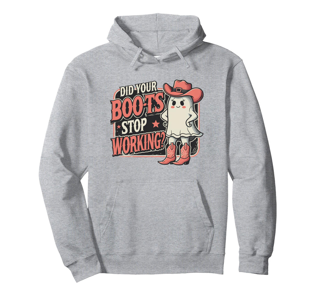 Funny Cowboy Ghost Country Western Hoodie - Novelty Apparel Men Women - T-Shirt, Sweatshirt, Hoodie