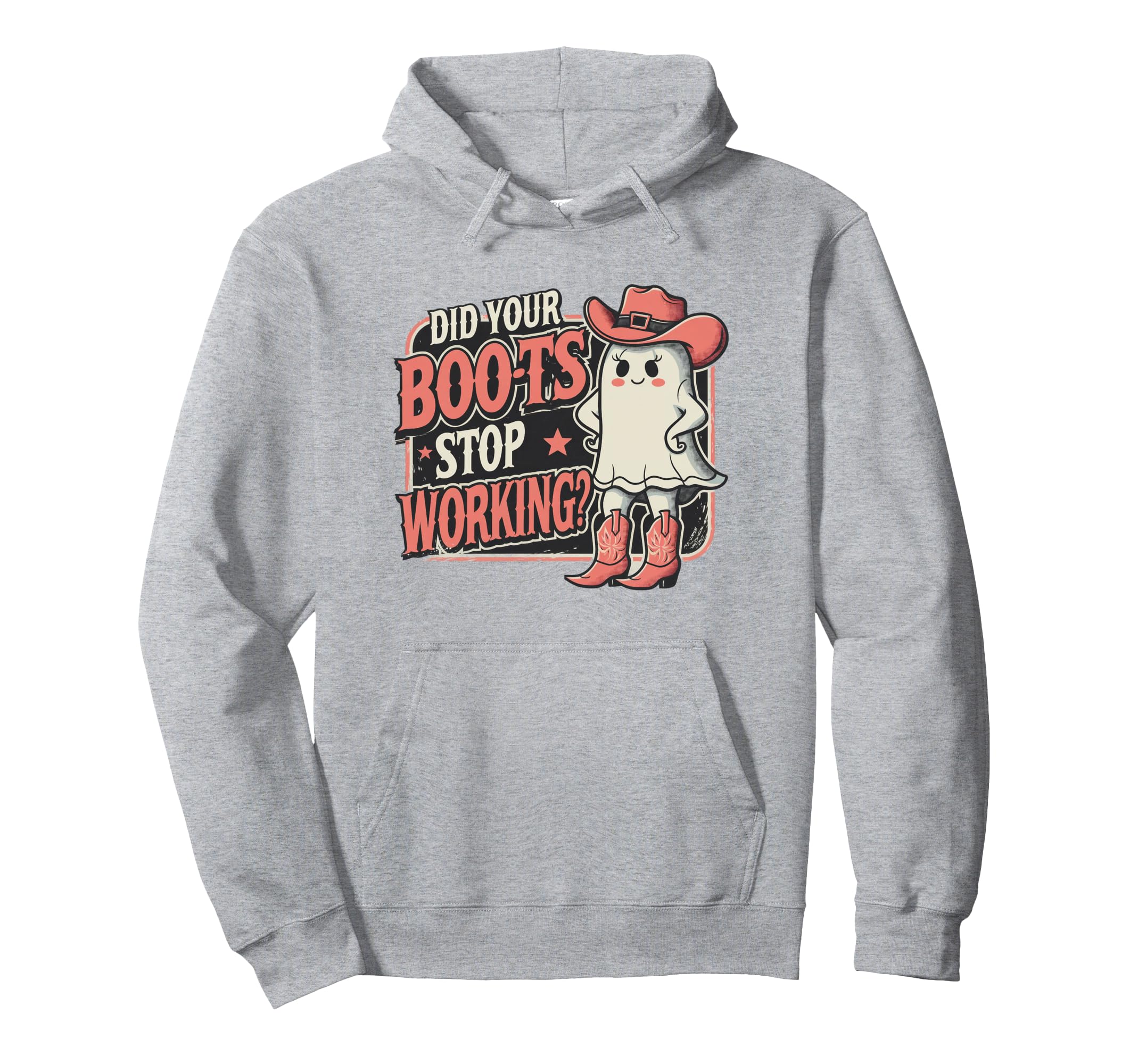 Funny Cowboy Ghost Country Western Hoodie - Novelty Apparel Men Women - T-Shirt, Sweatshirt, Hoodie