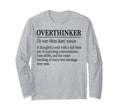 Funny Overthinker Definition Dictionary T-Shirt - Graphic Print for Adults - T-Shirt, Sweatshirt, Hoodie