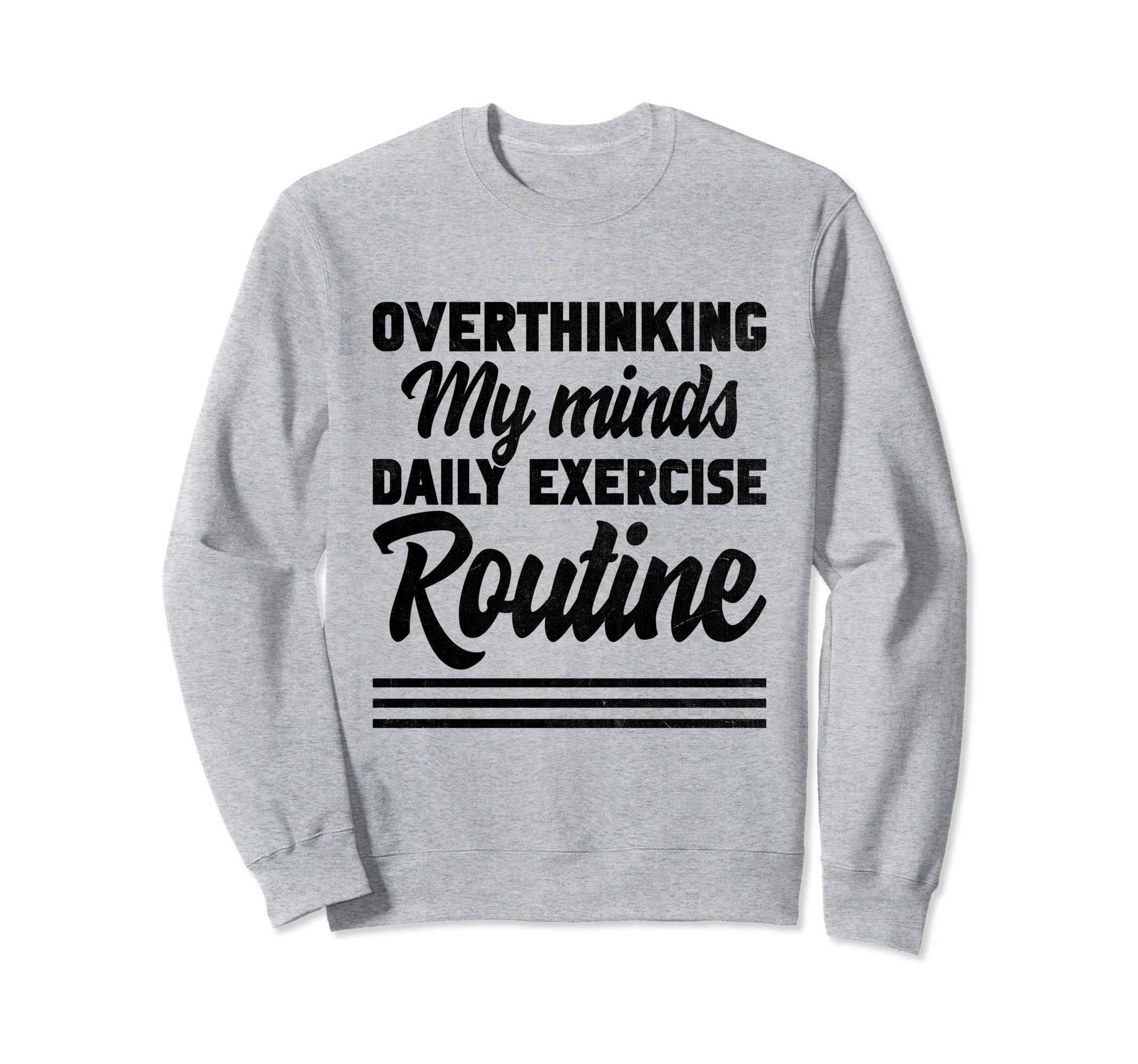 Overthinking Overthinker Funny Sweatshirt - Minimalist Print for Adults - T-Shirt, Sweatshirt, Hoodie