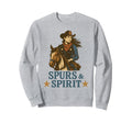 Spurs Spirit Rustic Western Sweatshirt - Streetwear Style for Adults - T-Shirt, Sweatshirt, Hoodie