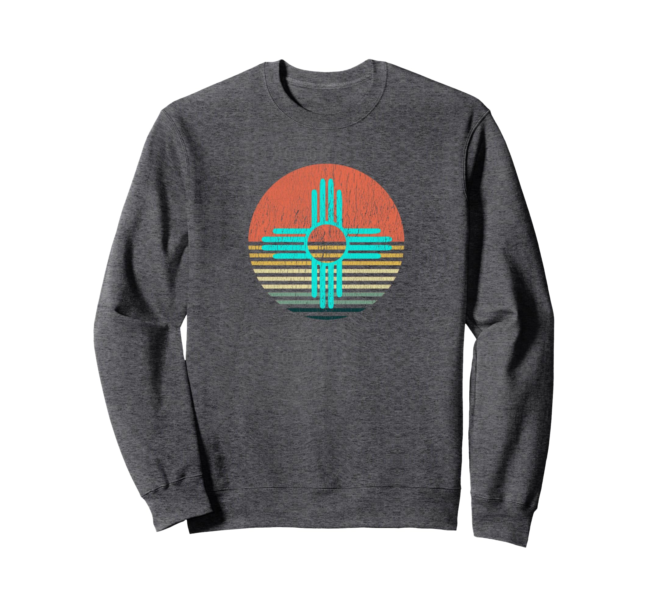 Zia New Mexico Turquoise Symbol Sweatshirt - Casual Everyday Wear Unisex - T-Shirt, Sweatshirt, Hoodie