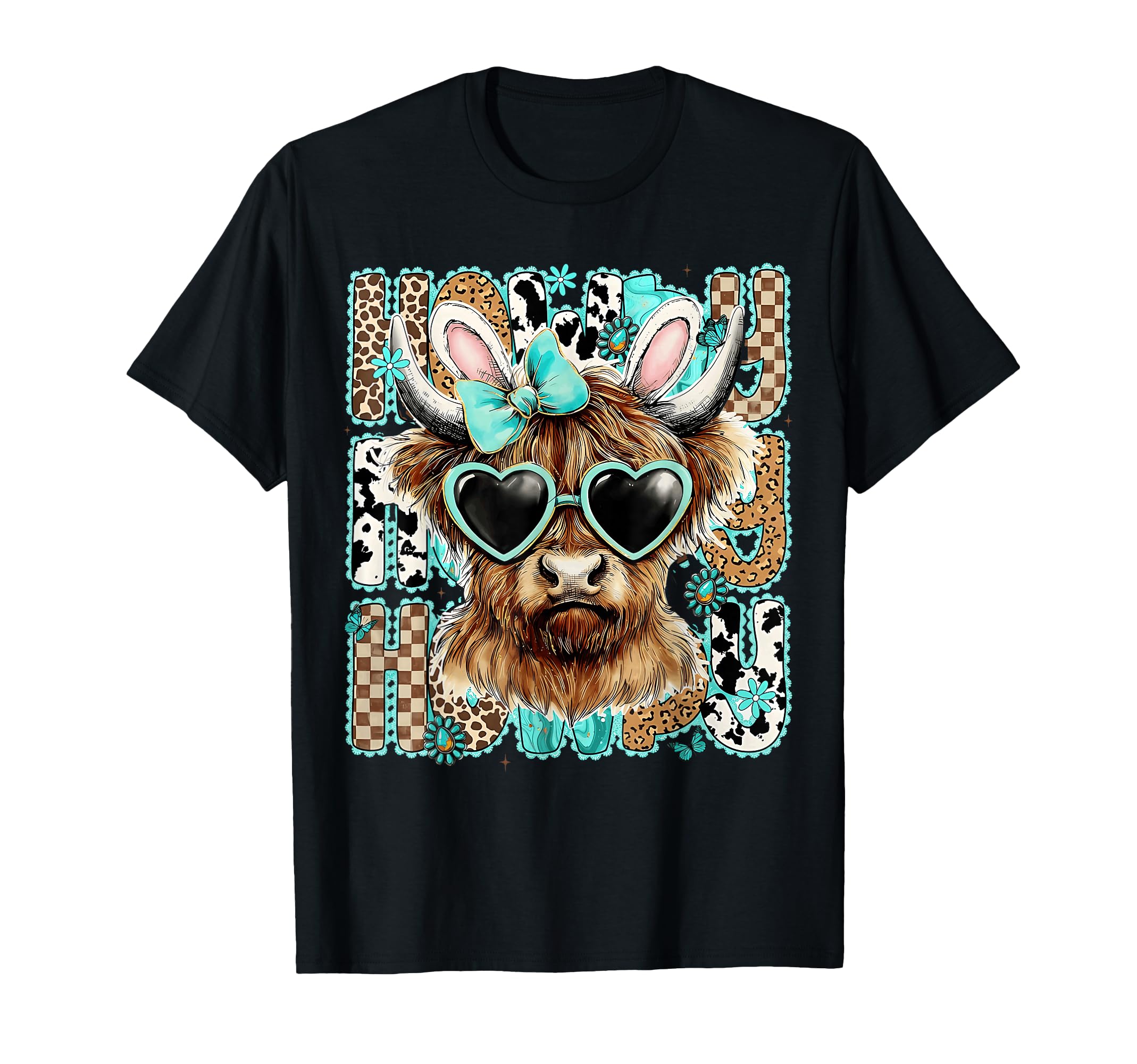 Cowhide Leopard Howdy Easter T-Shirt - Aesthetic Graphic Men Women - T-Shirt, Sweatshirt, Hoodie