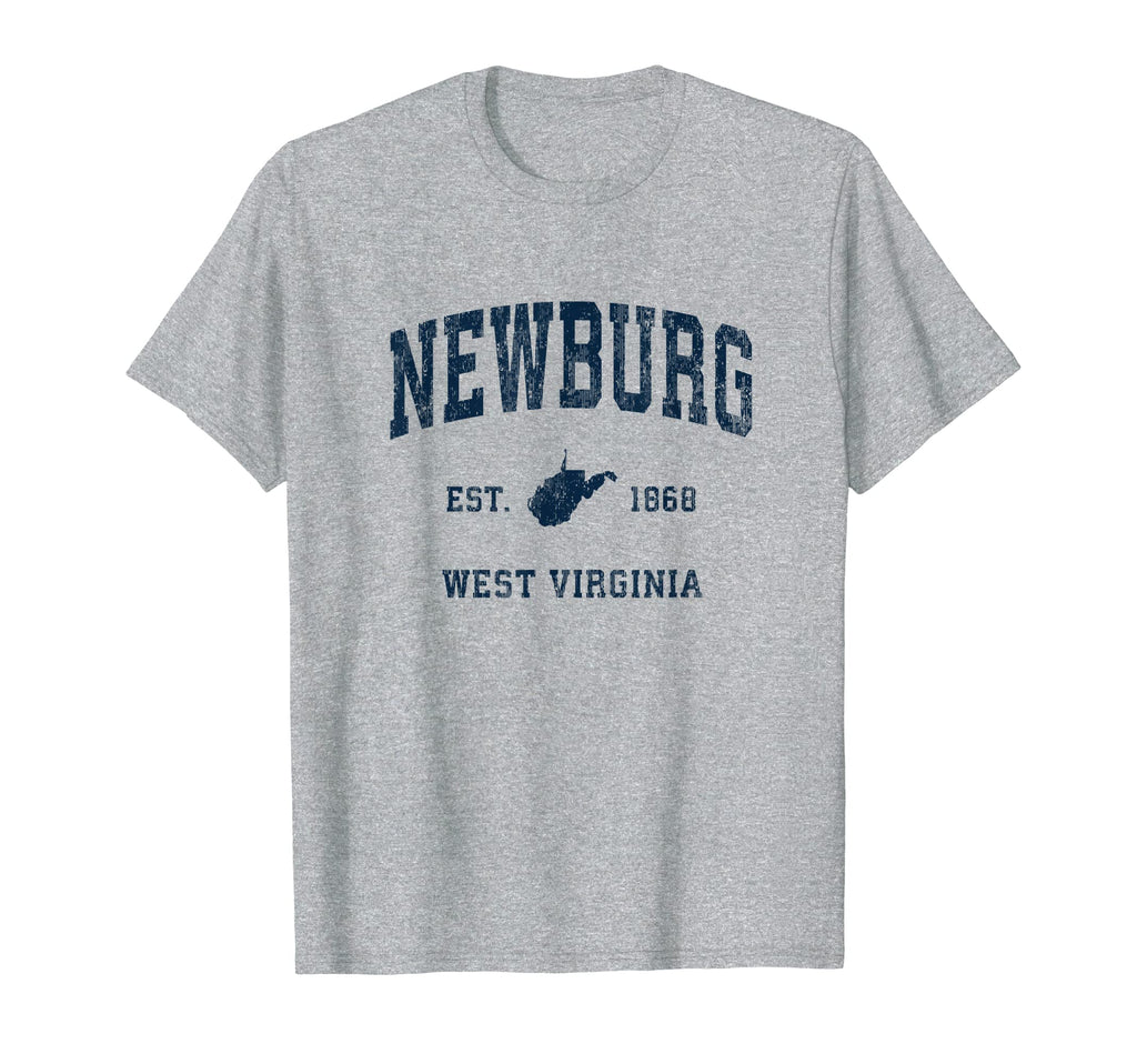 Newburg West Virginia Wv Athletic Navy T-Shirt - Unique Graphic for Adults - T-Shirt, Sweatshirt, Hoodie