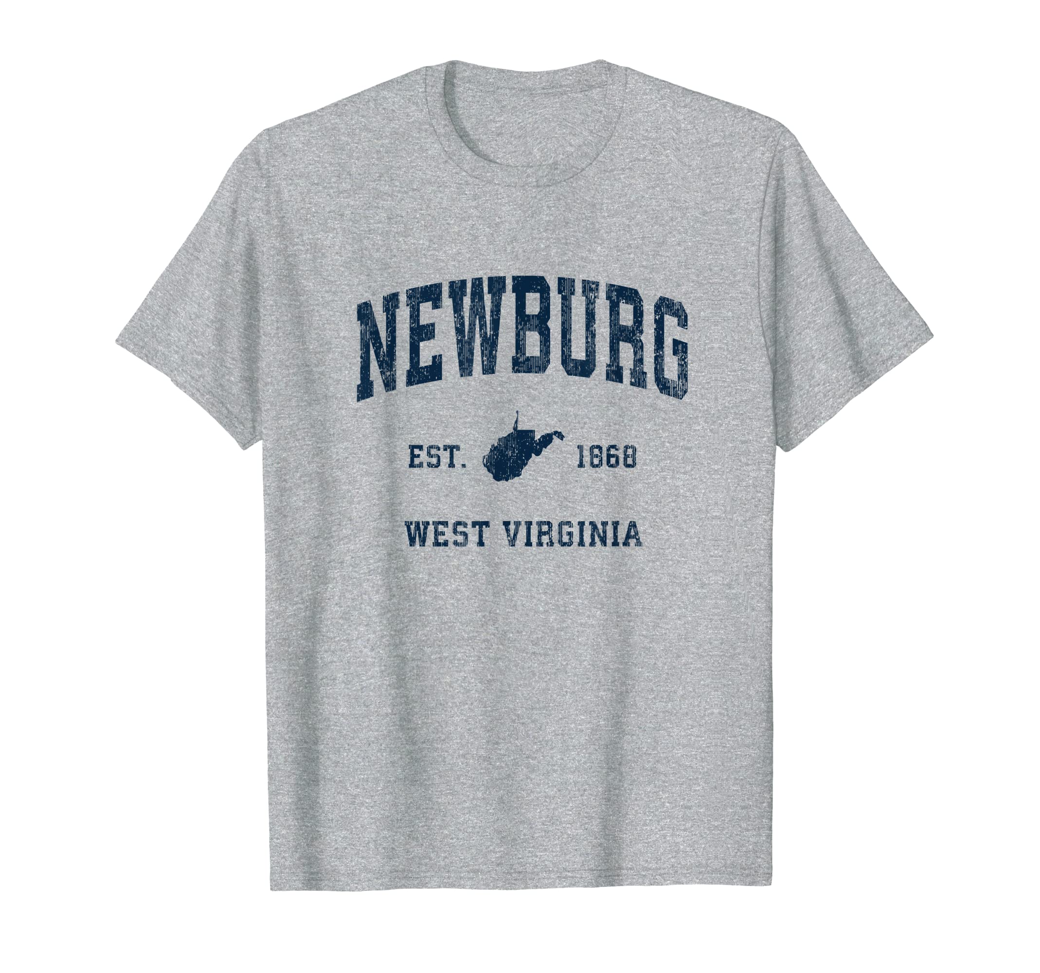 Newburg West Virginia Wv Athletic Navy T-Shirt - Unique Graphic for Adults - T-Shirt, Sweatshirt, Hoodie