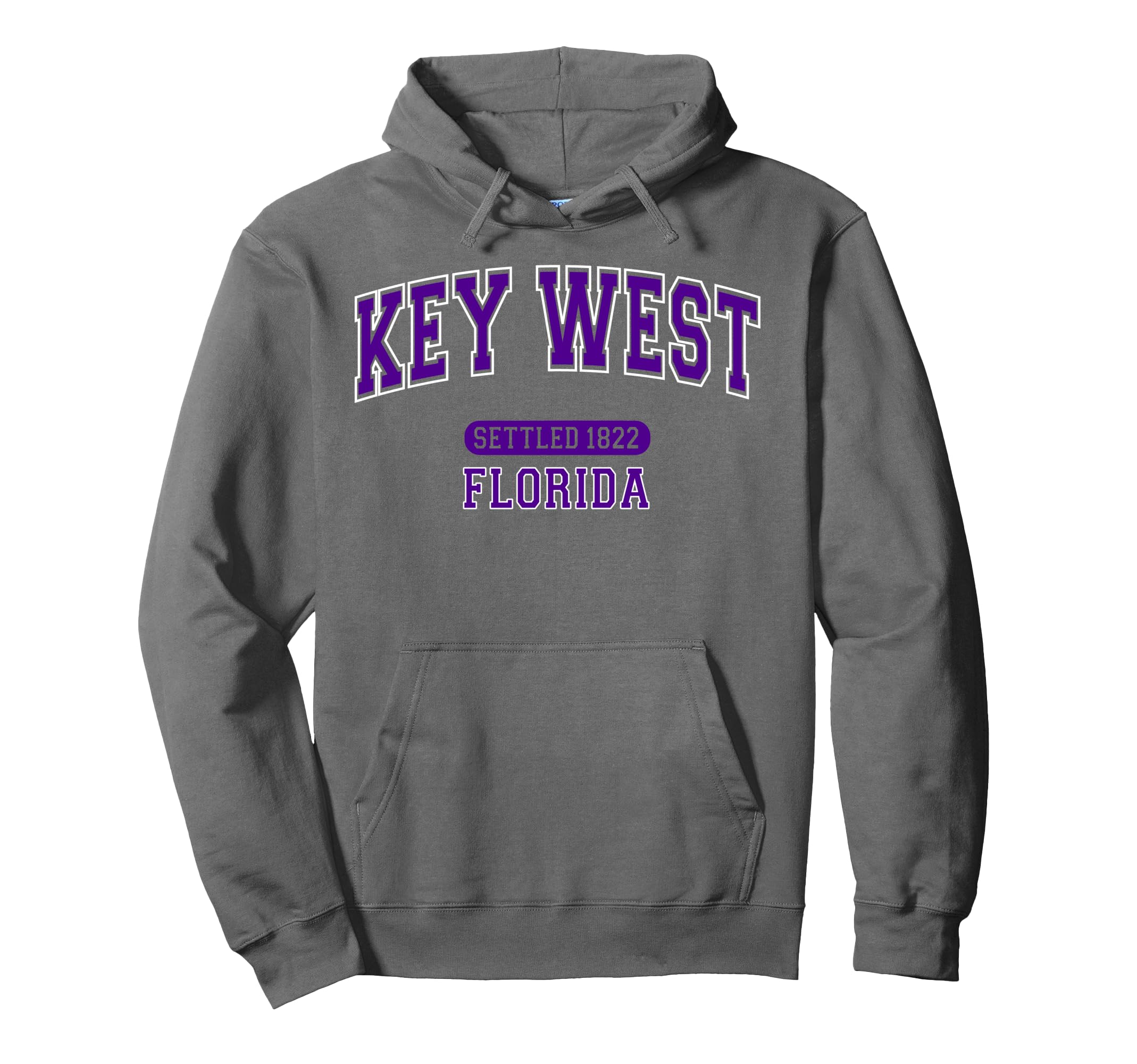 Key West Florida Settled 1822 Sports Hoodie - Graphic Print Men Women - T-Shirt, Sweatshirt, Hoodie