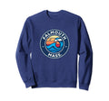 Falmouth Massachusetts Ma Nautical Waves Sweatshirt - Unique Graphic Unisex - T-Shirt, Sweatshirt, Hoodie