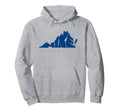 Hike Virginia State Outdoor Hiking Hoodie - Custom Art Print Unisex - T-Shirt, Sweatshirt, Hoodie