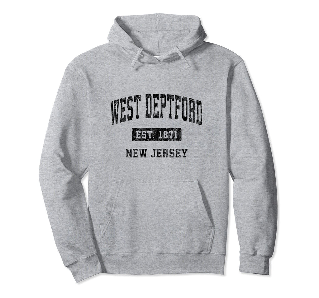 West Deptford New Jersey Nj Sports Black Hoodie - Graphic Print for Adults - T-Shirt, Sweatshirt, Hoodie