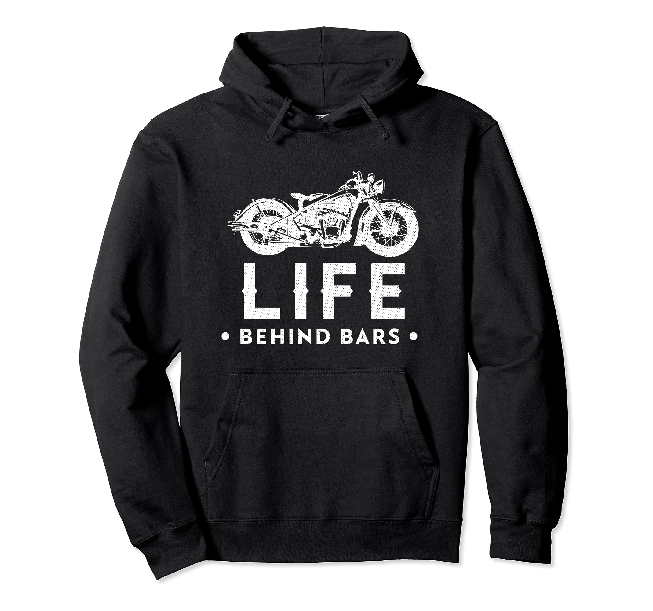 Life Behind Bars Motorcycle Biker Hoodie - Fun Novelty Design Unisex - T-Shirt, Sweatshirt, Hoodie