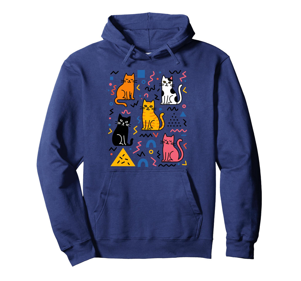 Postmodern Cat Art Modern Hoodie - Graphic Print Men Women - T-Shirt, Sweatshirt, Hoodie