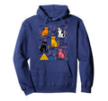 Postmodern Cat Art Modern Hoodie - Graphic Print Men Women - T-Shirt, Sweatshirt, Hoodie