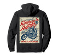 Motorcycle Racing Distressed Hoodie - Graphic Print Unisex - T-Shirt, Sweatshirt, Hoodie