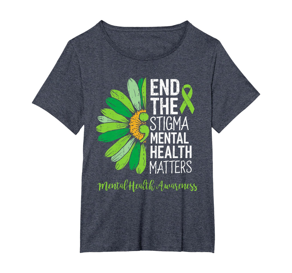 End Stigma Mental Health Matters T-Shirt - Aesthetic Graphic for Adults - T-Shirt, Sweatshirt, Hoodie