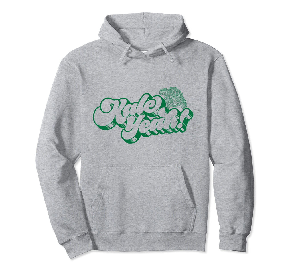 Kale Yeah Funny 70S Script Typography Hoodie - Graphic Print for Adults - T-Shirt, Sweatshirt, Hoodie