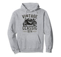 Born 1974 50Th Birthday Motorbike Hoodie - Novelty Apparel Men Women - T-Shirt, Sweatshirt, Hoodie
