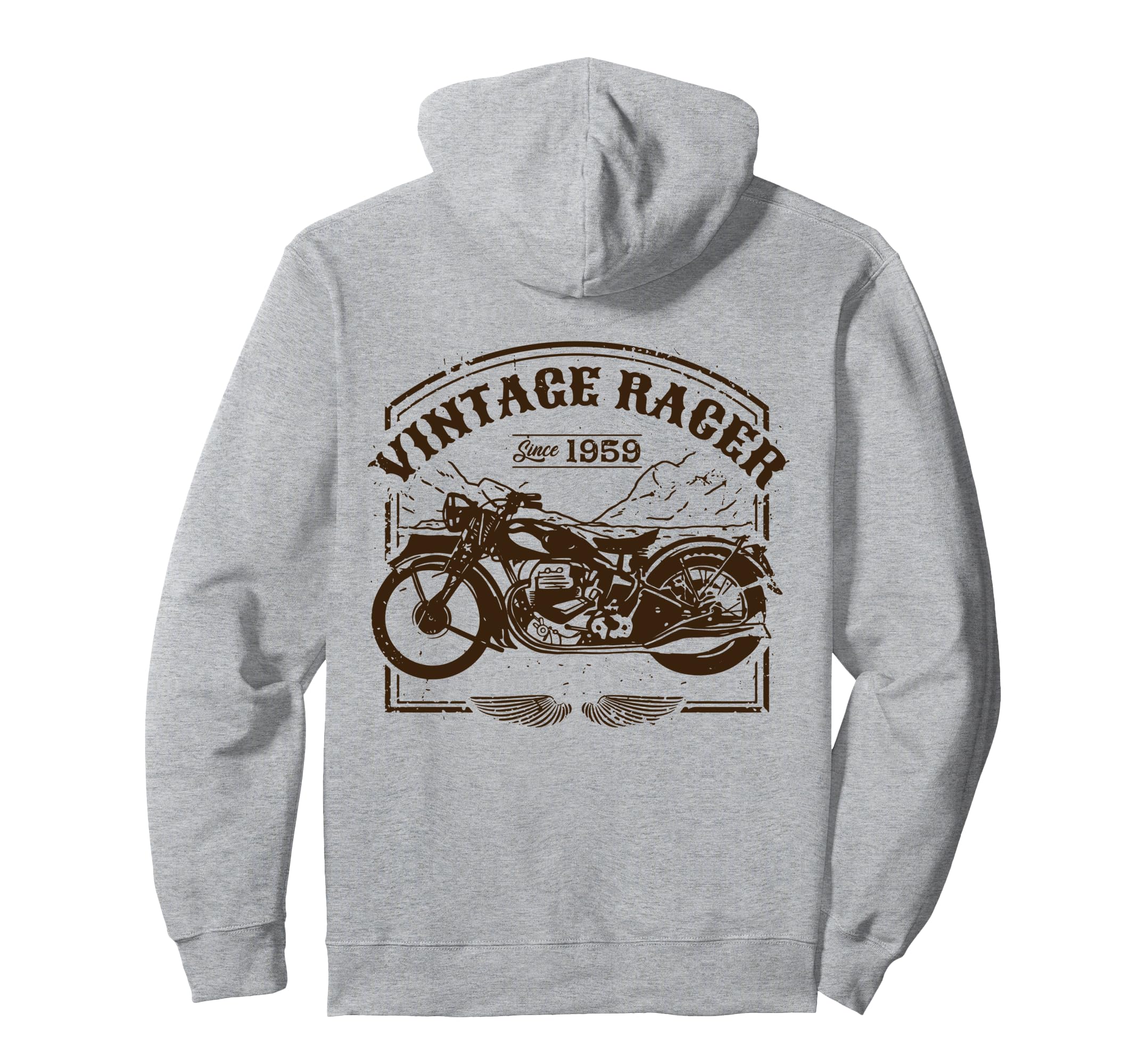 1959 Birthday Motorcycle Racer Bday Hoodie - Trendy Graphic Unisex - T-Shirt, Sweatshirt, Hoodie