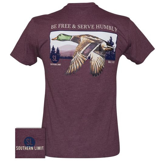 Southern Limits Be Free Mallard Duck - Adult & Kids T-Shirts, Sweatshirts & Hoodies apparel design preview 1