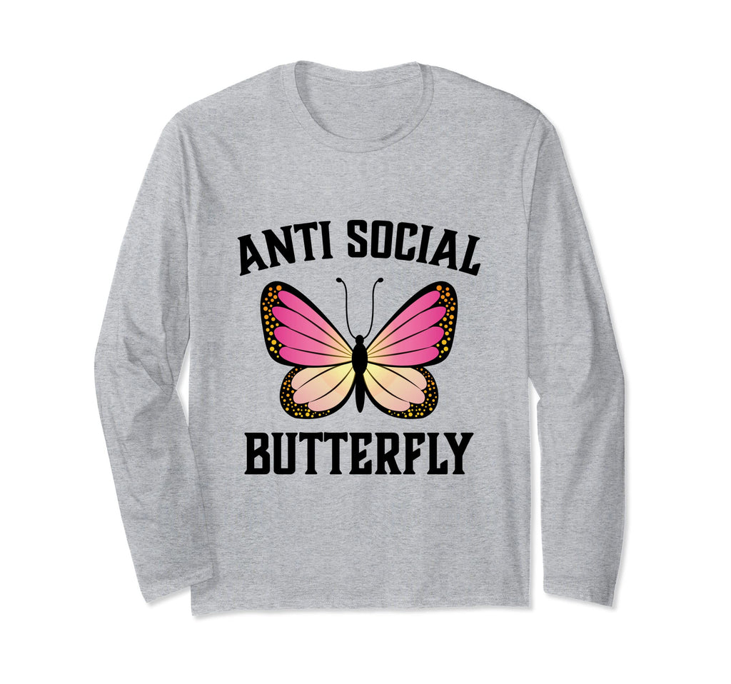Anti Social Butterfly T-Shirt - Aesthetic Graphic for Adults - T-Shirt, Sweatshirt, Hoodie