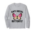 Anti Social Butterfly T-Shirt - Aesthetic Graphic for Adults - T-Shirt, Sweatshirt, Hoodie