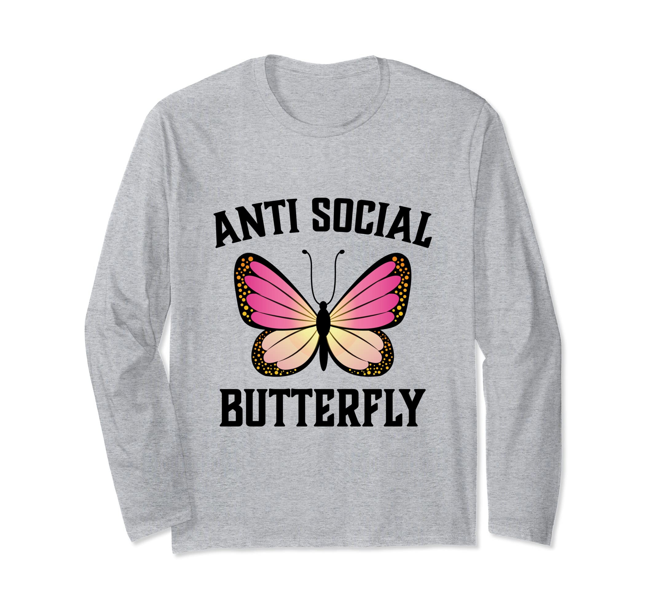 Anti Social Butterfly T-Shirt - Aesthetic Graphic for Adults - T-Shirt, Sweatshirt, Hoodie